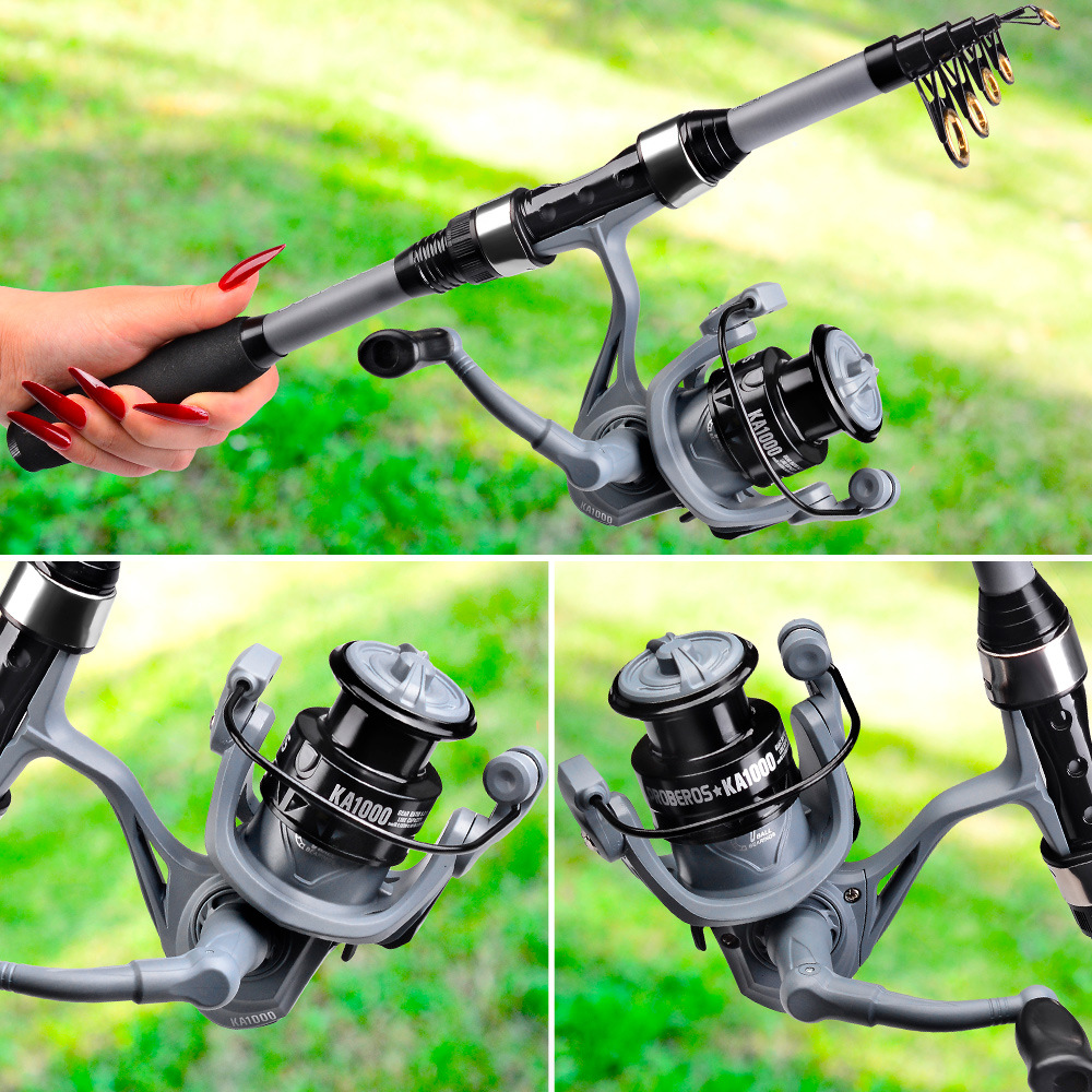 Portable Telescopic Fishing Ro - Freshwater Line review and price