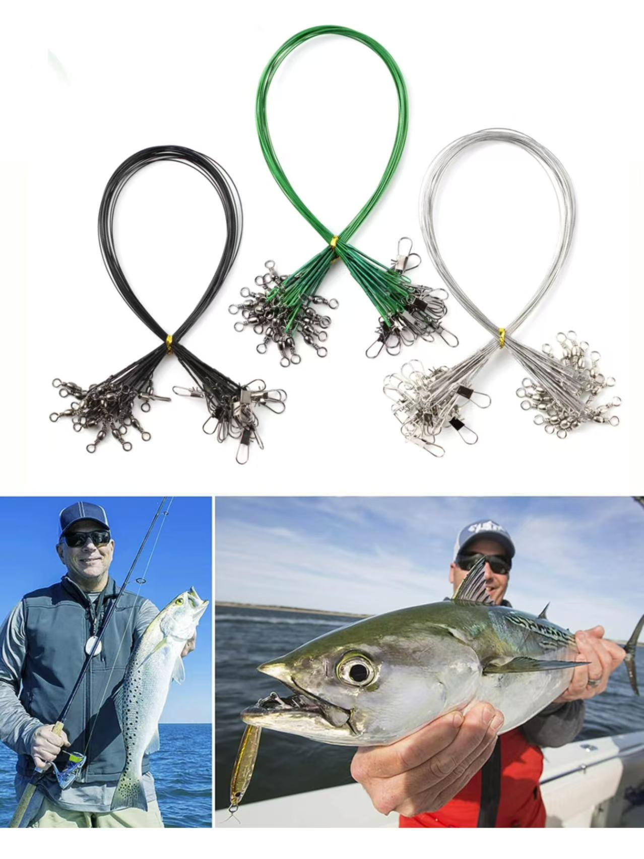 Stainless Steel Wire Trace Lea - Freshwater Line review and price
