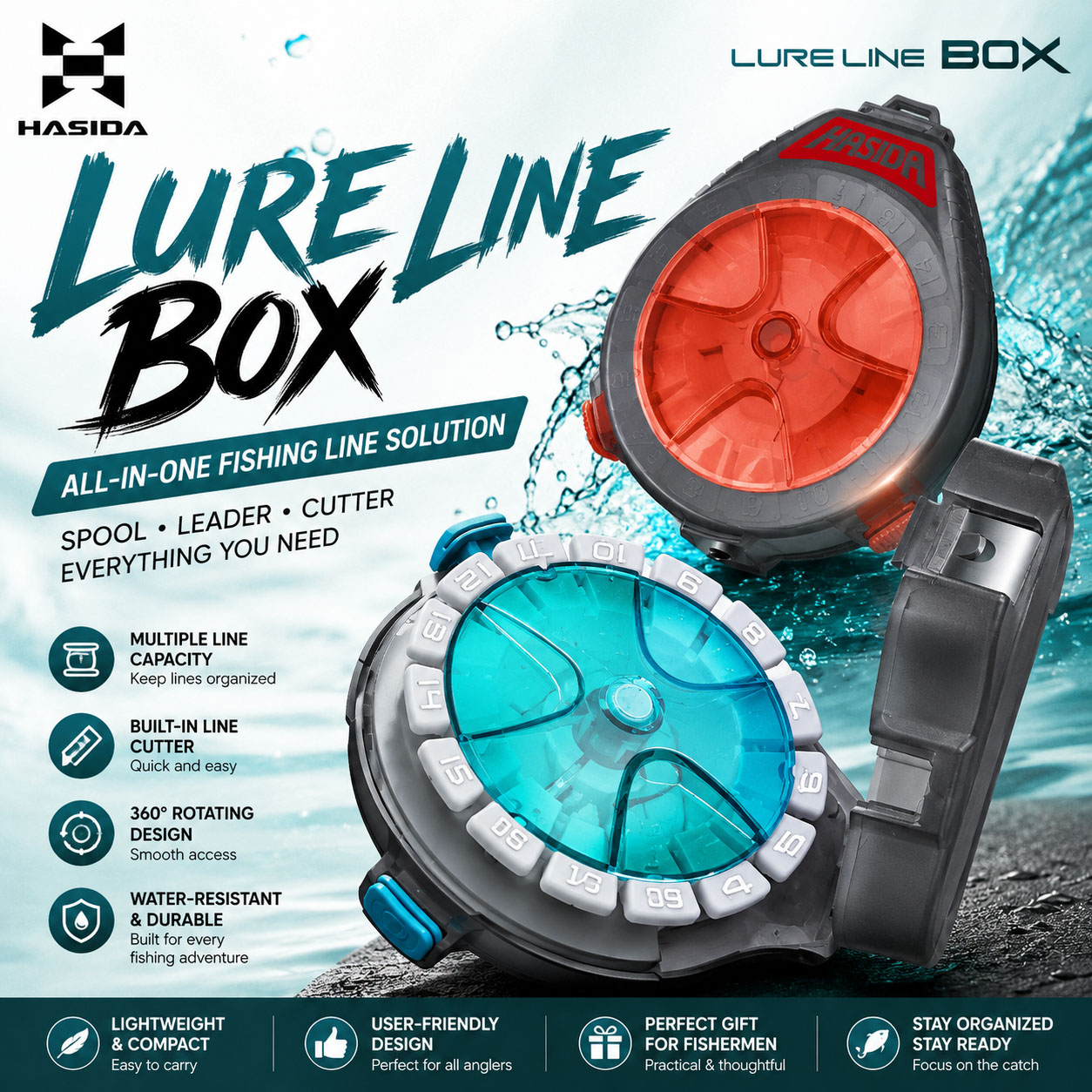 HASIDA Sub Line Box Fishing Ta - Fishing Line Box review and price